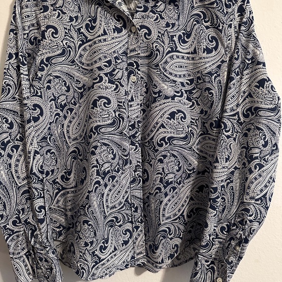 Lauren Ralph Lauren M Paisley Button-Up Shirt - Picture 1 of 9
